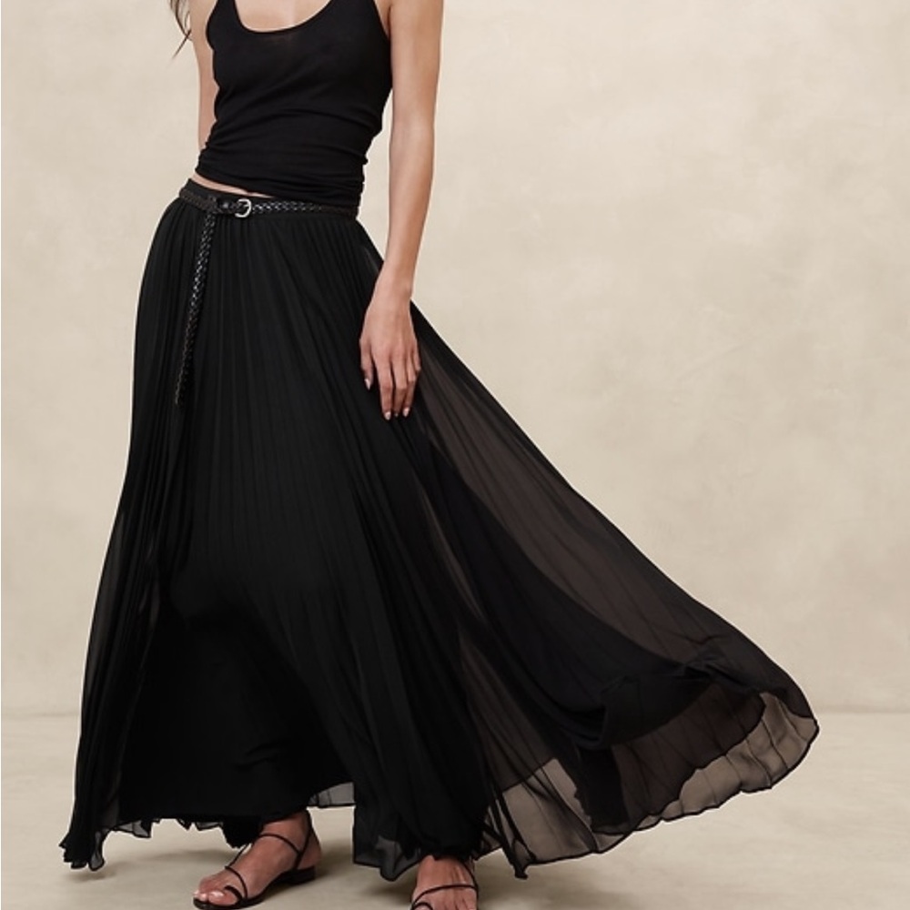Chiffon maxi skirt
